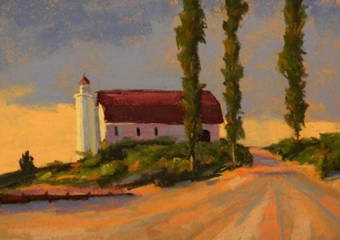 Betsy Point Lighthouse
12x16  Pastel
